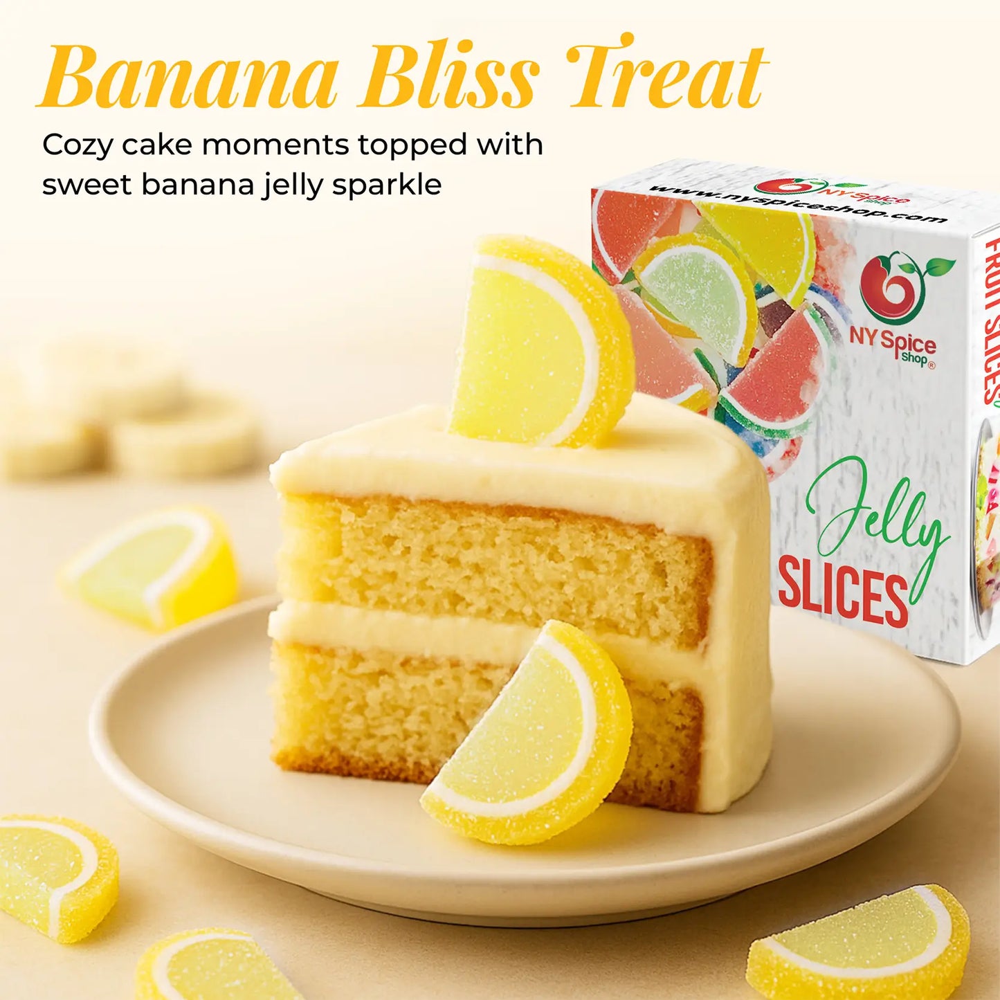Banana Jelly Fruit Slices - NY Spice Shop