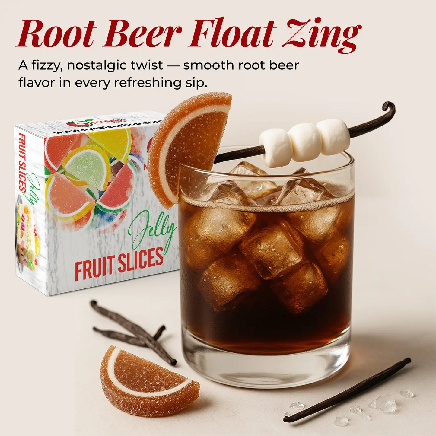 Root Beer Jelly Fruit Slices - NY Spice Shop