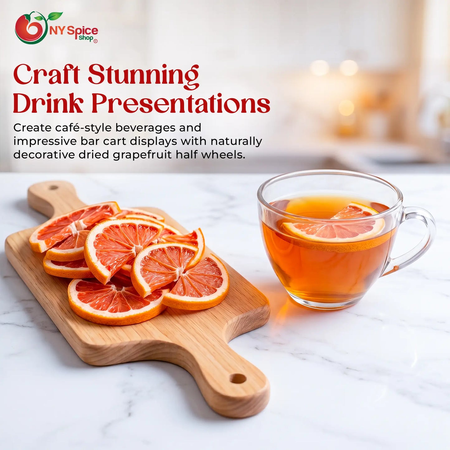 Dehydrated Grapefruit Half Wheel