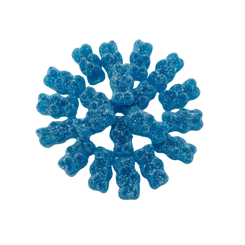 Sour Blastin' Blue Raspberry Gummy Bears - NY Spice Shop
