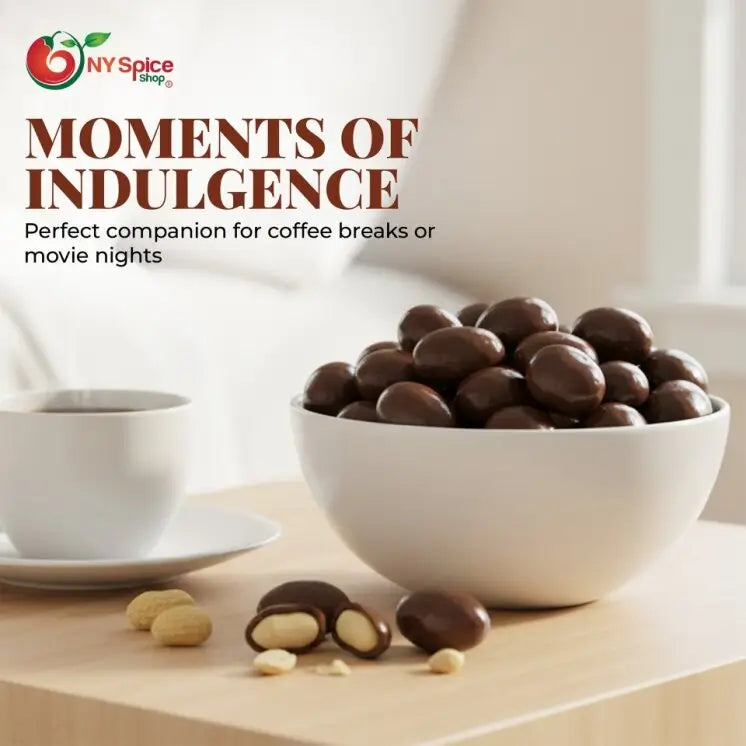 Belgian Dark Chocolate Covered Peanuts - NY Spice Shop