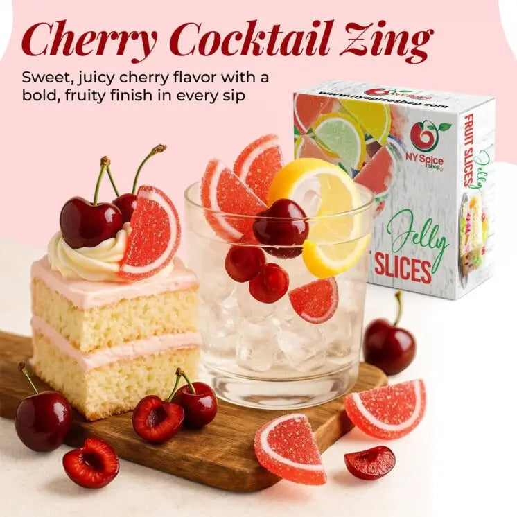 Cherry Jelly Fruit Slices -NY Spice Shop