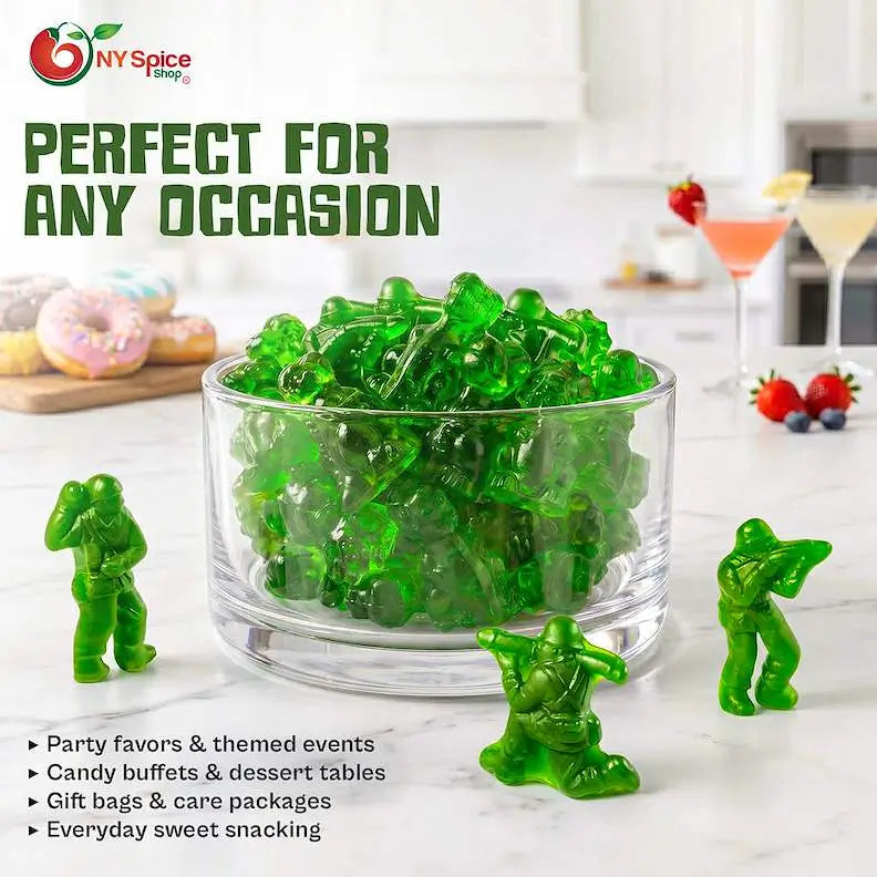 Green Gummy Army Guys - NY Spice Shop