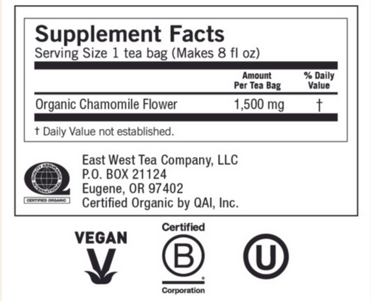 Chamomile Tea - Ayurvedic Tea - NY Spice Shop