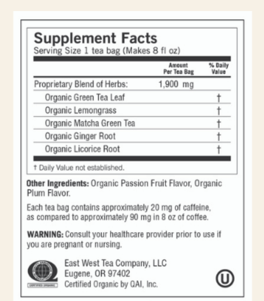 Green Tea Passion Fruit Matcha Tea - NY Spice Shop