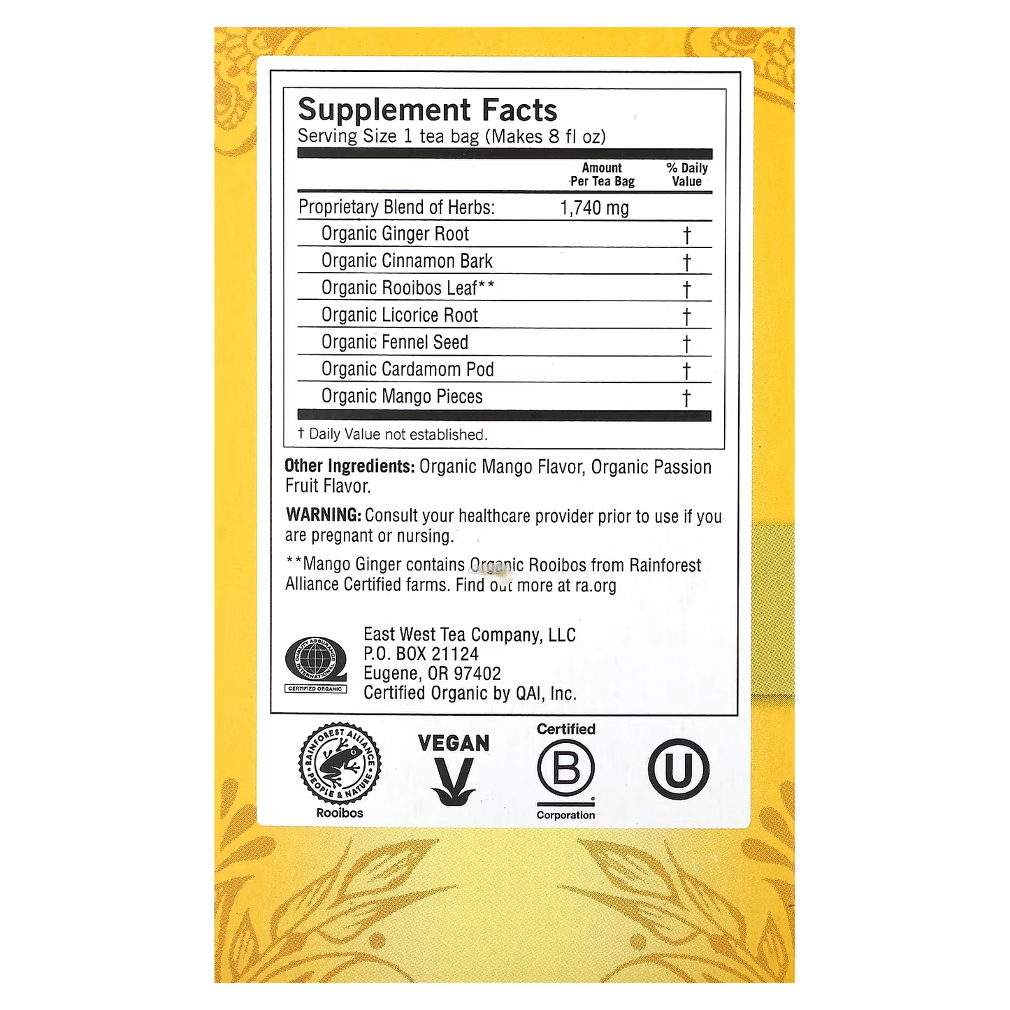 Mango Ginger Tea - NY Spice Shop