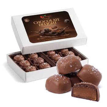 Milk Chocolate Sea Salt Caramel Square