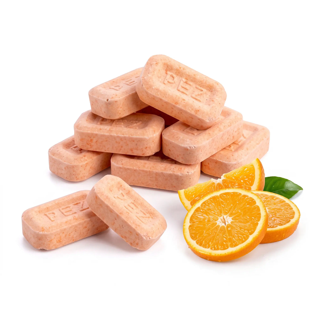 PEZ Orange Candy Unwrapped