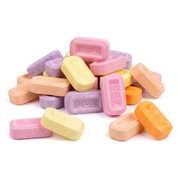 PEZ Mixed Fruit Candy Unwrapped