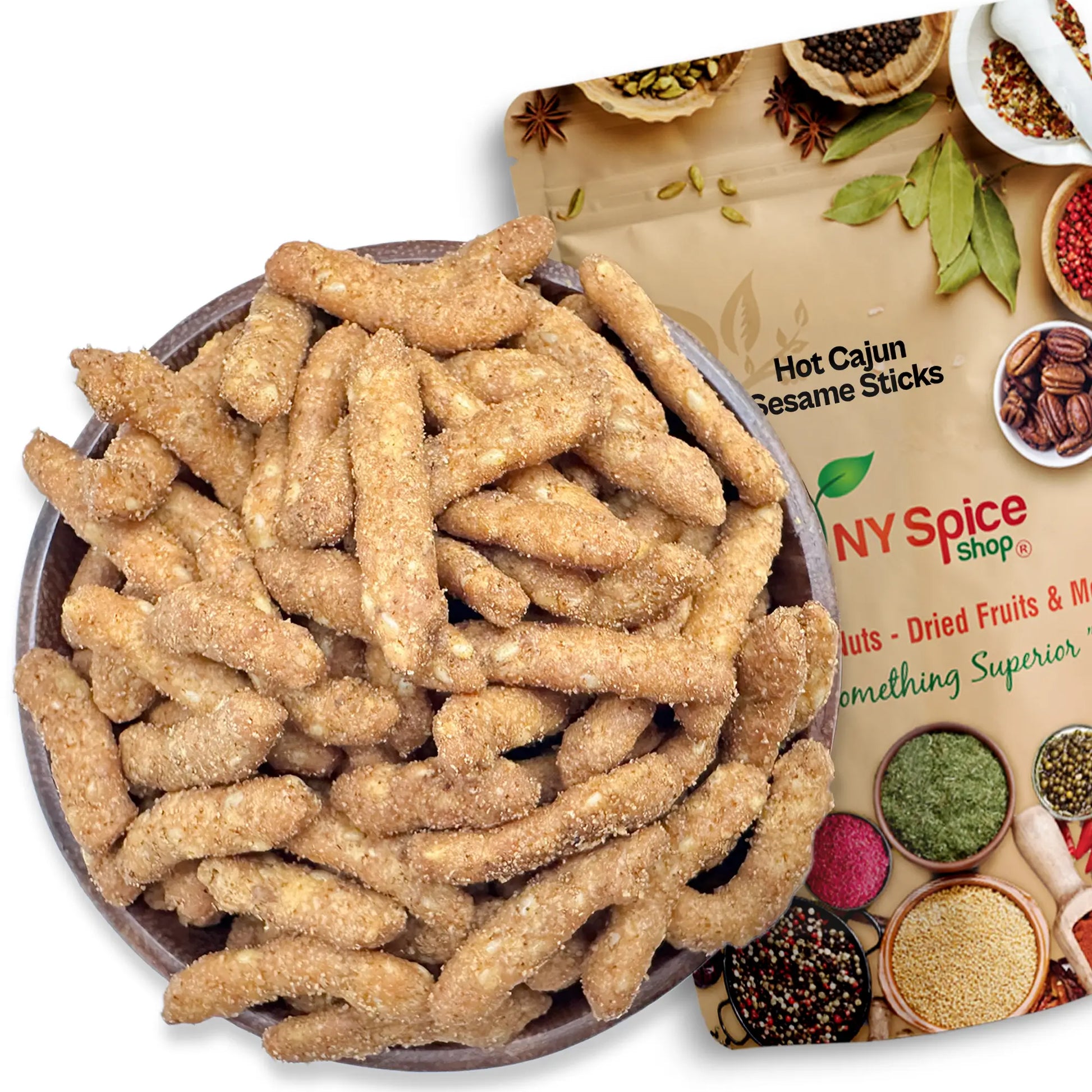 Hot Cajun Sesame Sticks - NY Spice Shop