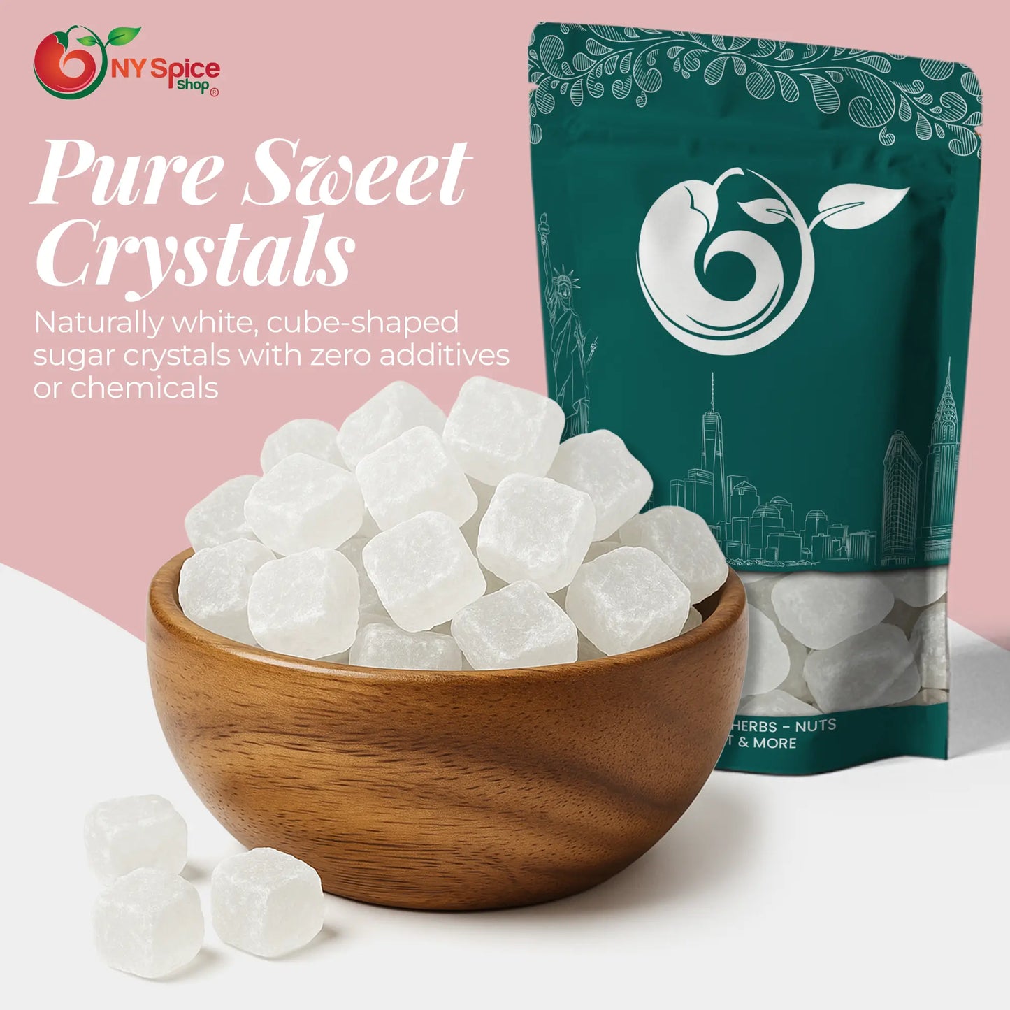 Lumps Sugar - Rock Crystal Sugar - NY Spice Shop