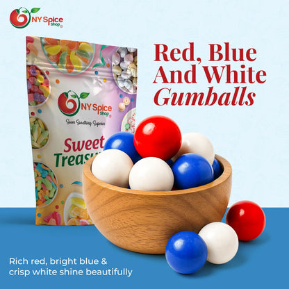 Red, Blue & White Gumballs