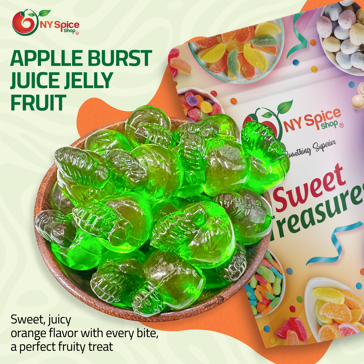 Apple fruit filled gummy - NY Spice Shop