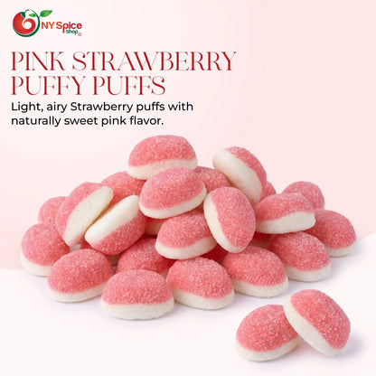 Pink Strawberry Puffy Puffs