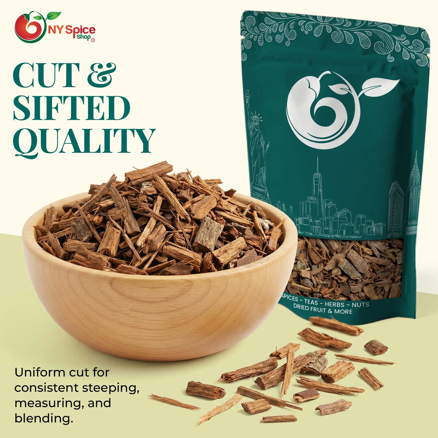 Cinchona Bark - Cut & Sifted - NY Spice Shop