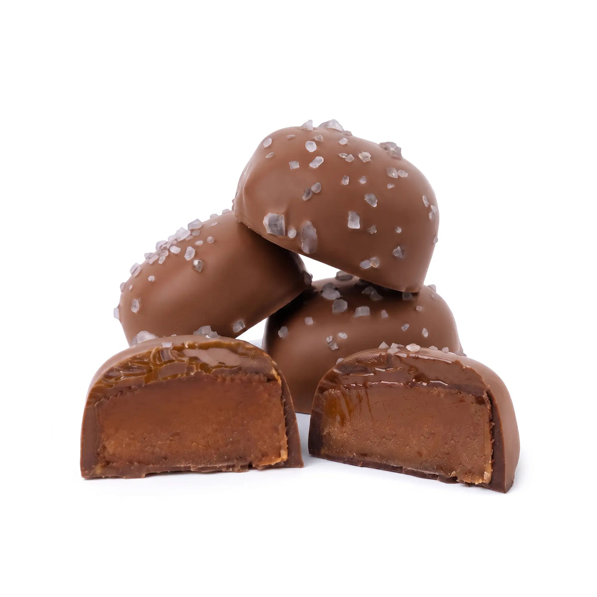 Milk Chocolate Sea Salt Caramel Square
