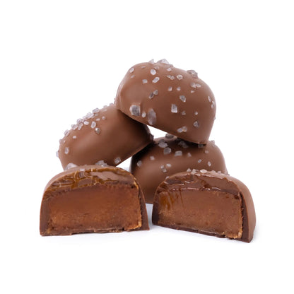 Milk Chocolate Sea Salt Caramel Square