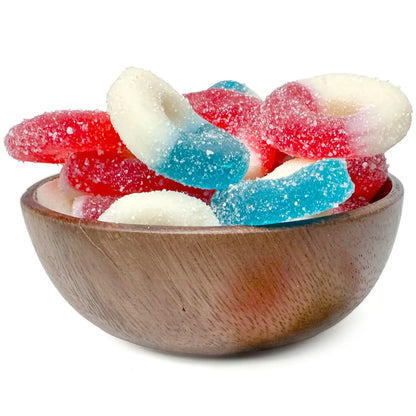 Red, White, and Blue Gummy Rings - NY Spice Shop