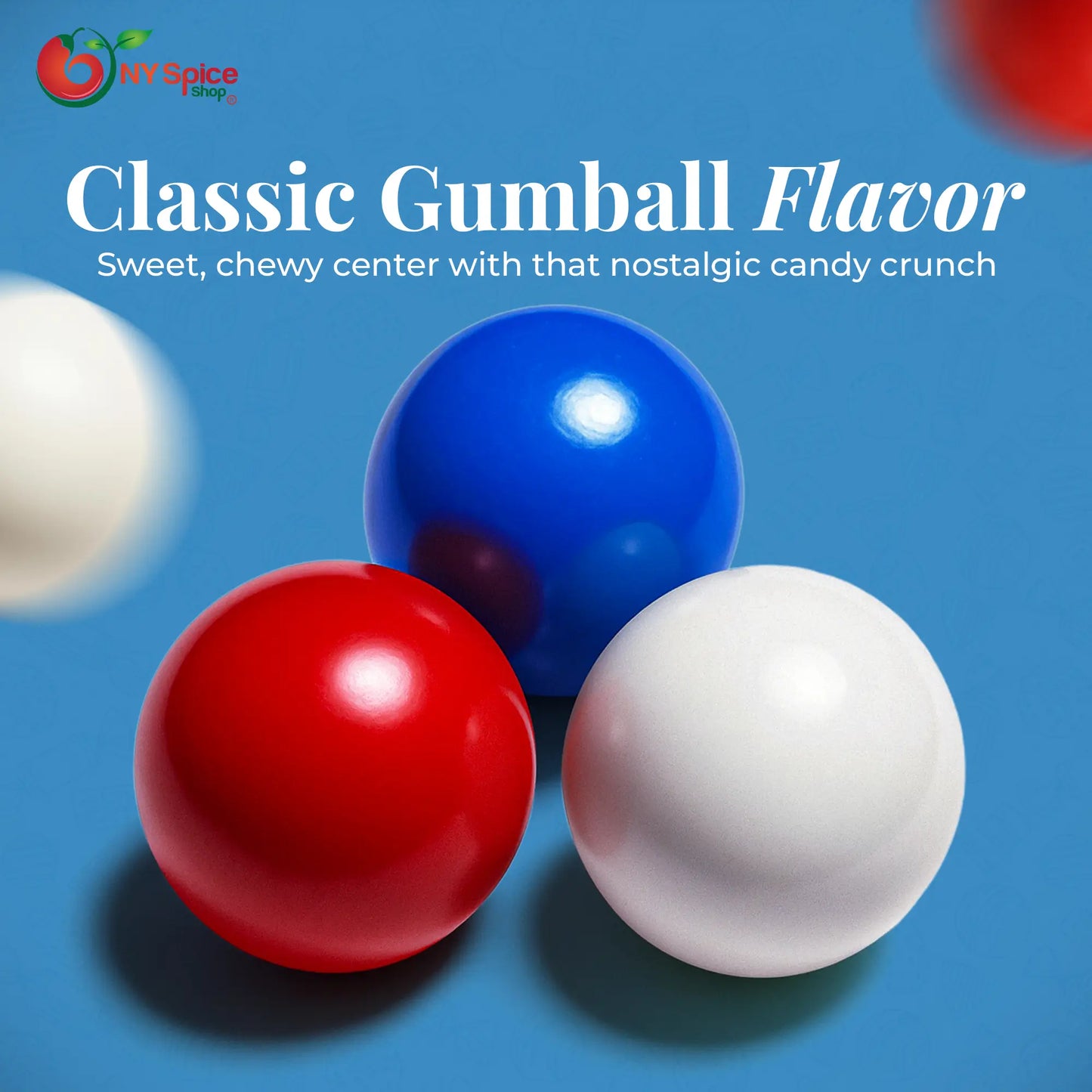 Red, Blue & White Gumballs