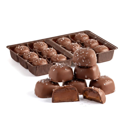 Milk Chocolate Sea Salt Caramel Square