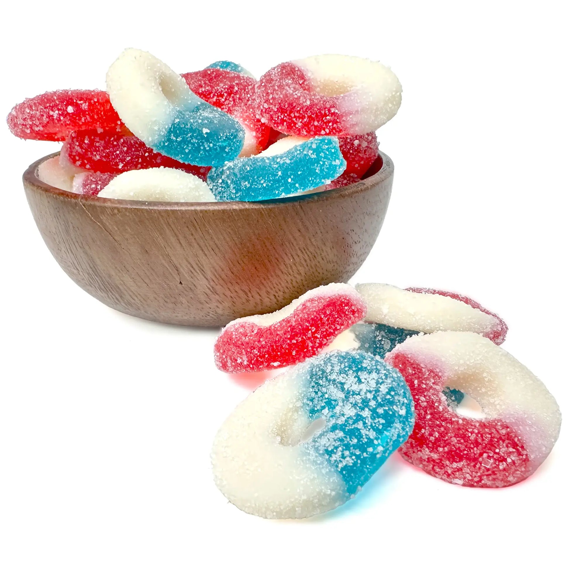 Red, White, and Blue Gummy Rings - NY Spice Shop