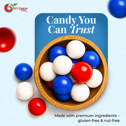 Red, Blue & White Gumballs