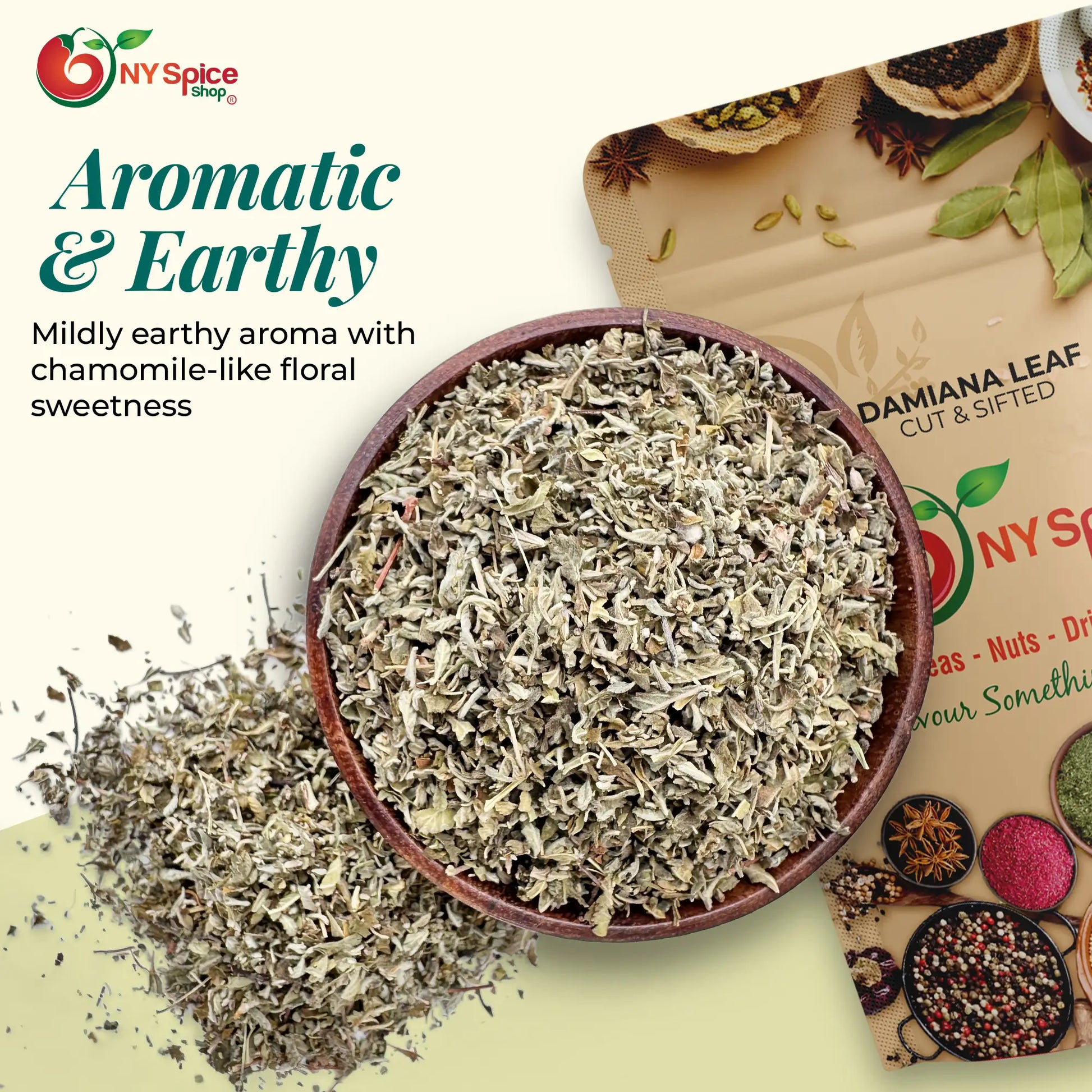 Damiana Leaf - Cut & Sifted - NY Spice Shop