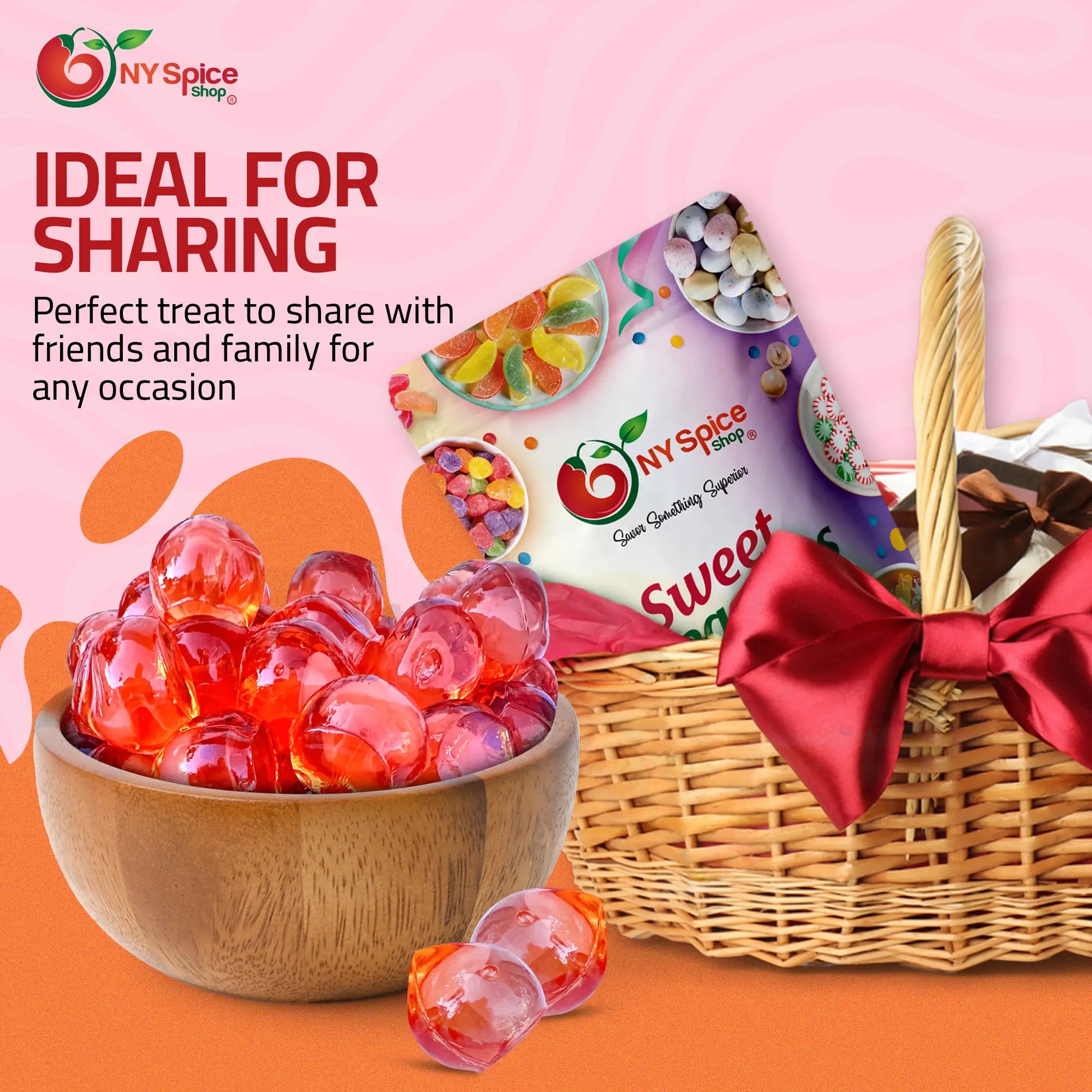 Peach Fruit Filled Gummy - NY Spice Shop