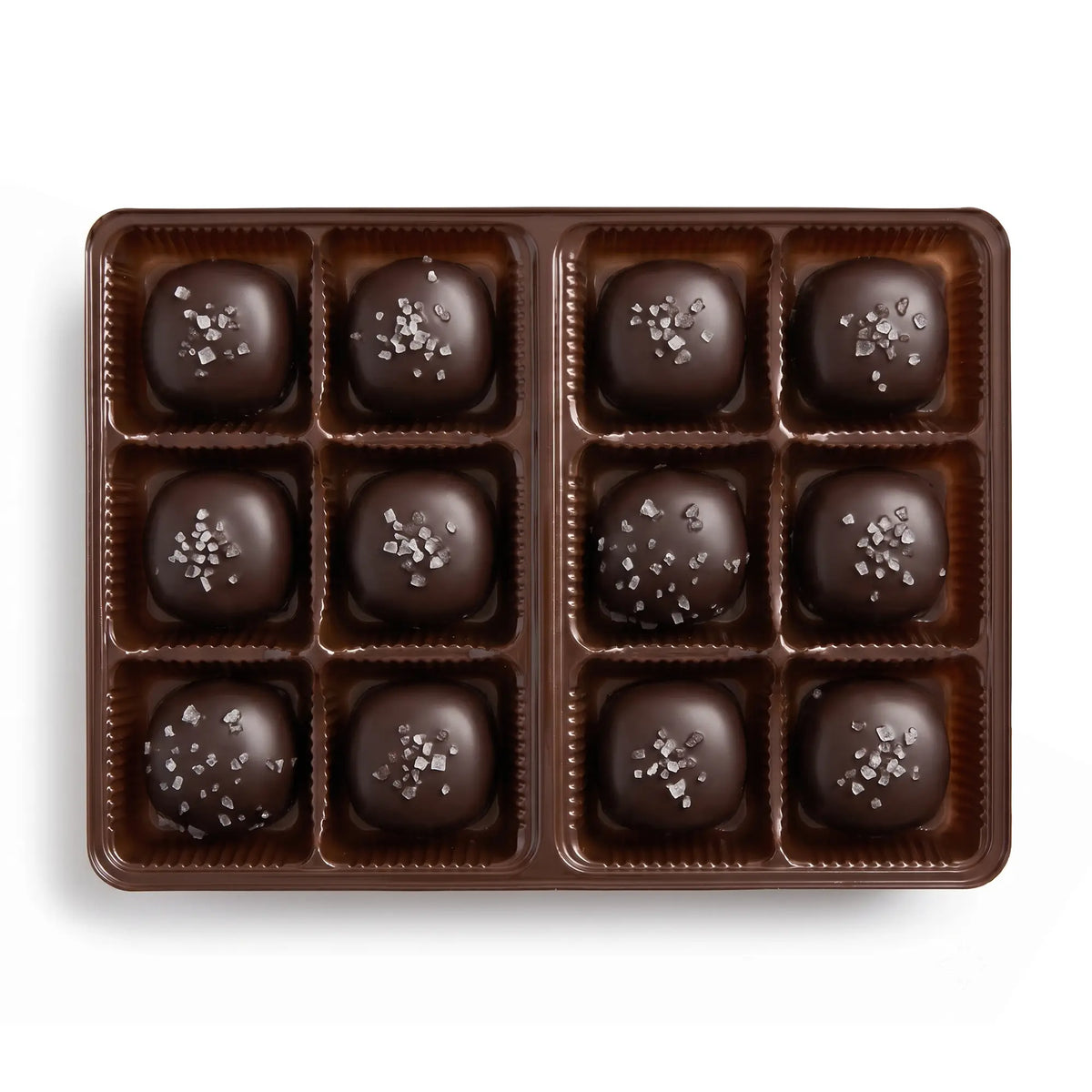 Dark Chocolate Sea Salt Caramel Square
