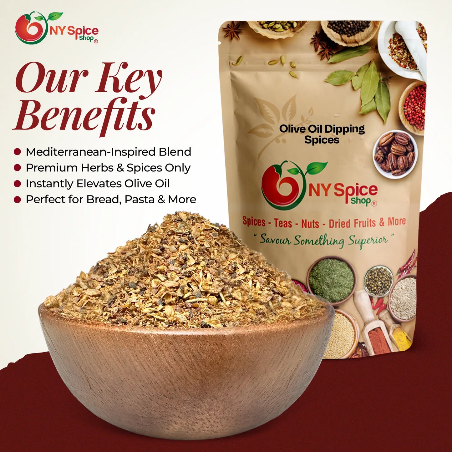 Olive Oil Dipping Spices - Dry Dipping Spices