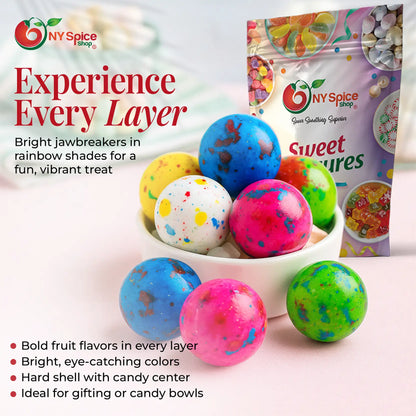 Assorted Jawbreakers with Candy Center - 2.25 Inches - NY Spice Shop