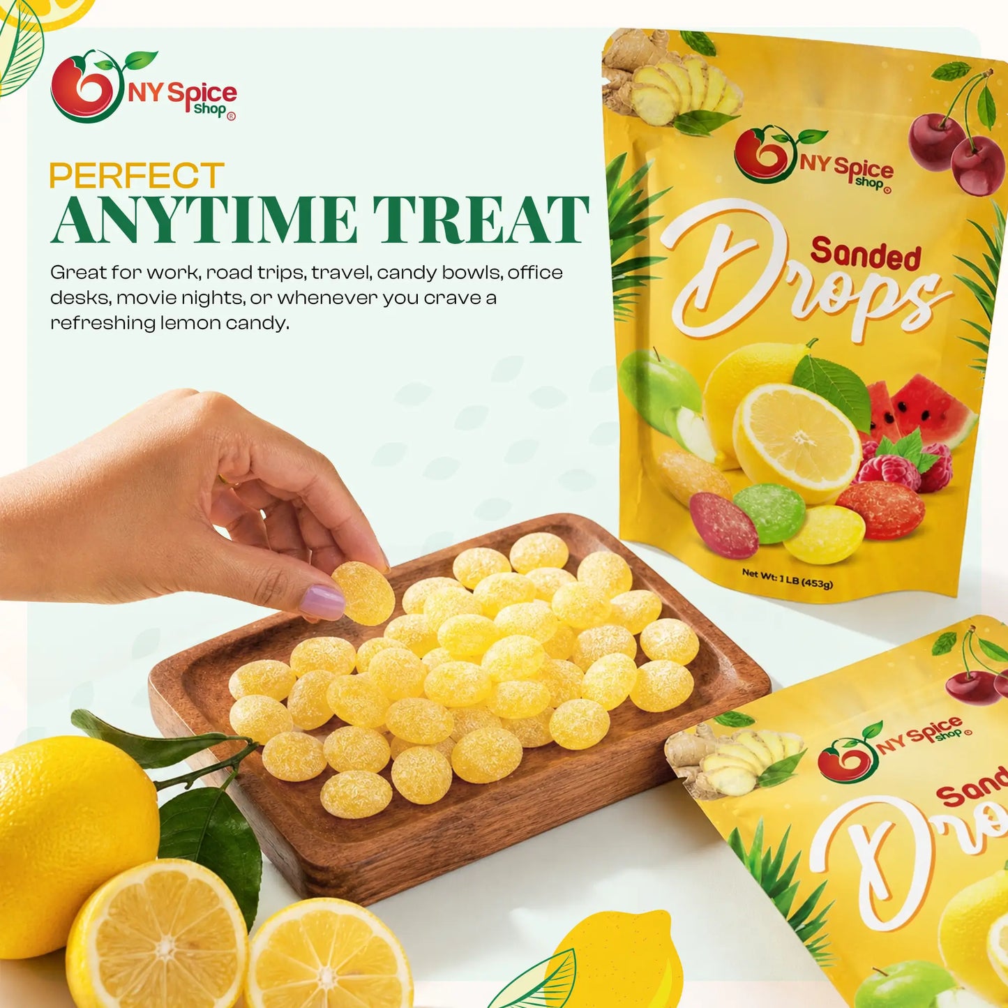Sanded Lemon Drops