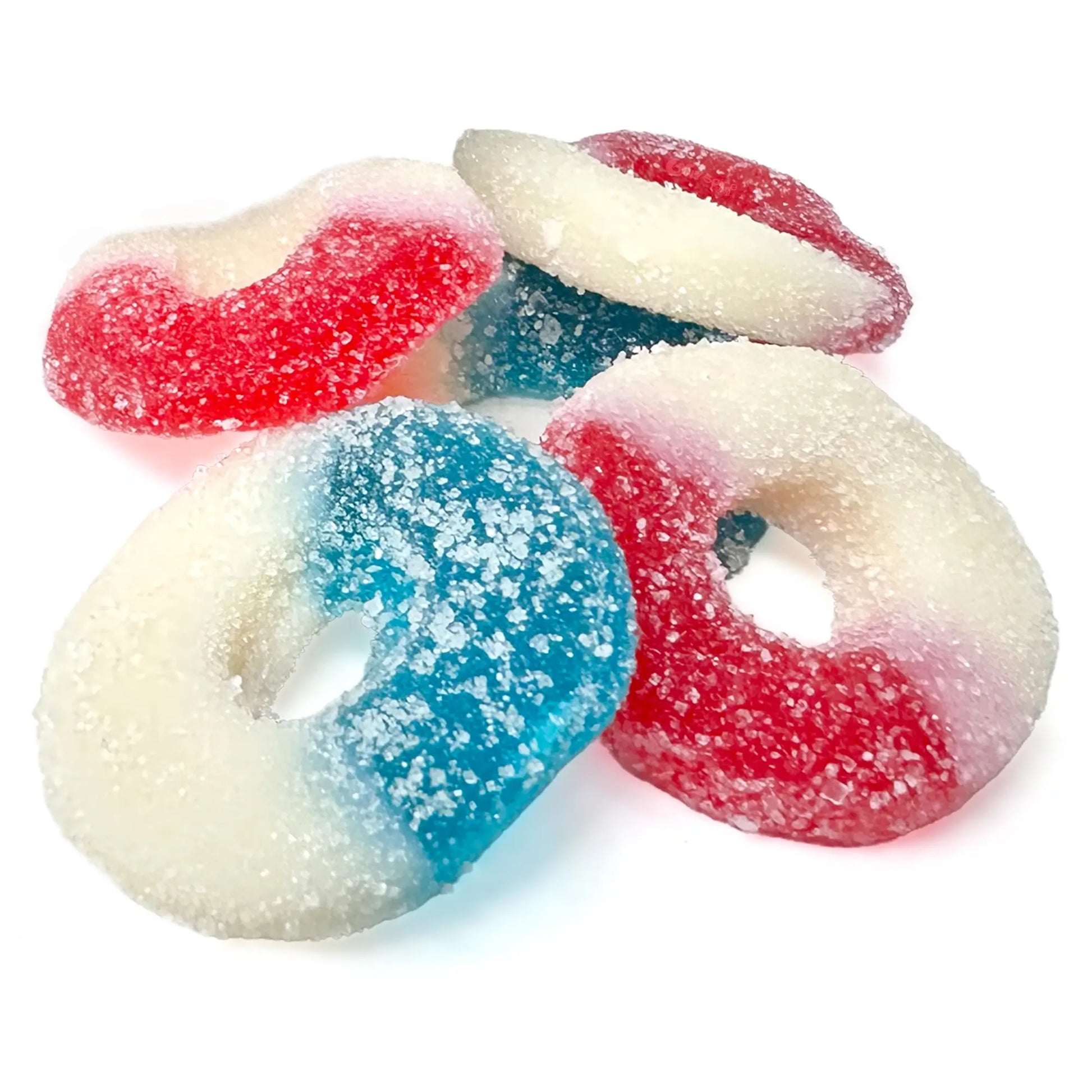 Red, White, and Blue Gummy Rings - NY Spice Shop