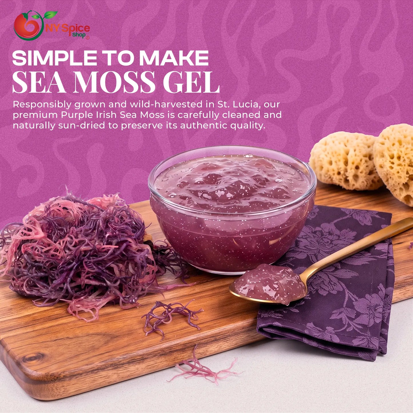 Irish Sea Moss - (Purple) - St. Lucia