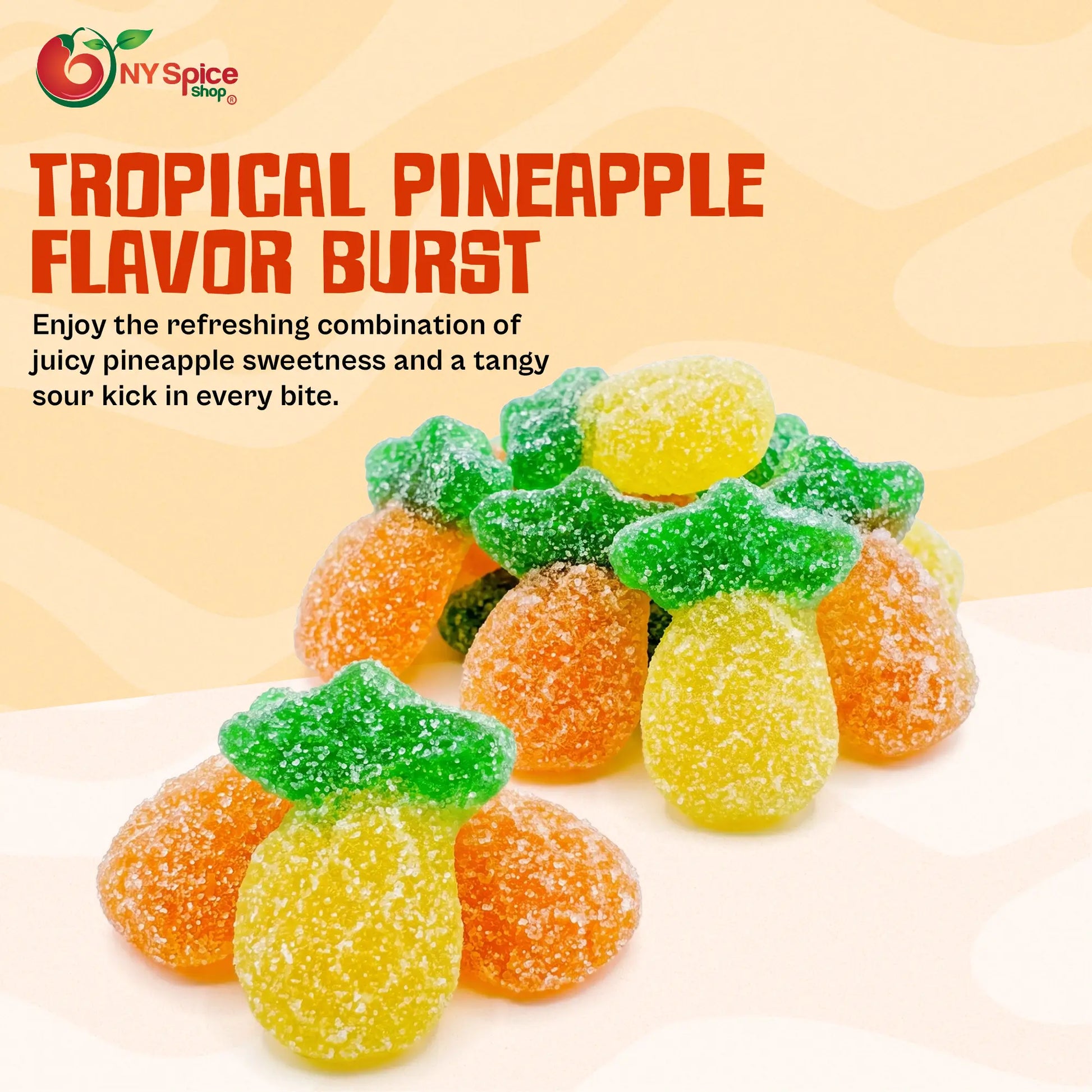 Sour Pineapple Gummy - NY Spice Shop