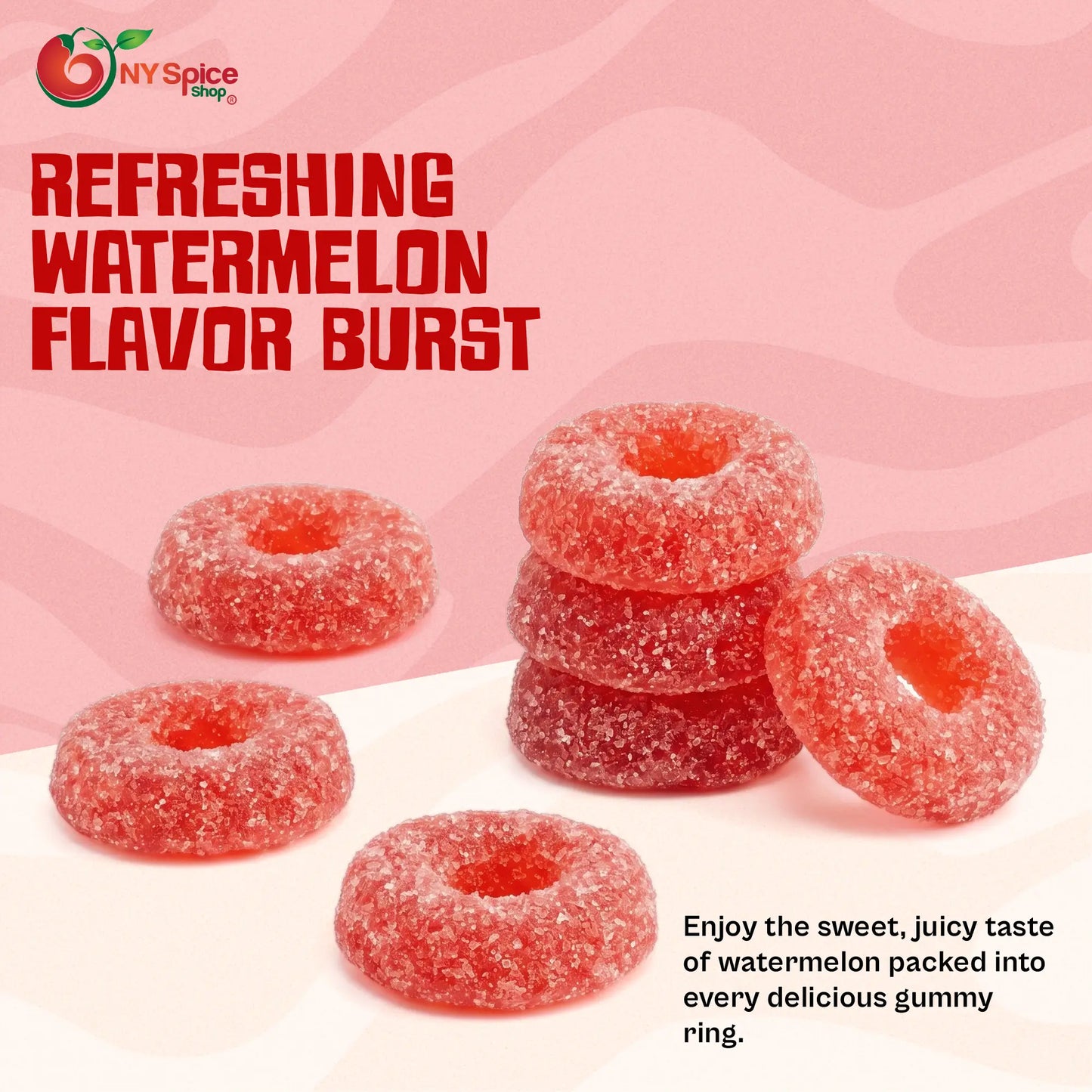 Gummy Watermelon Rings - NY Spice Shop