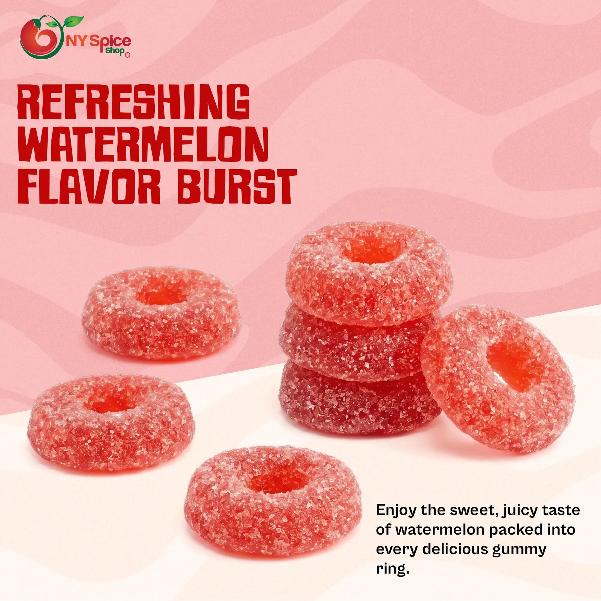 Gummy Watermelon Rings - NY Spice Shop