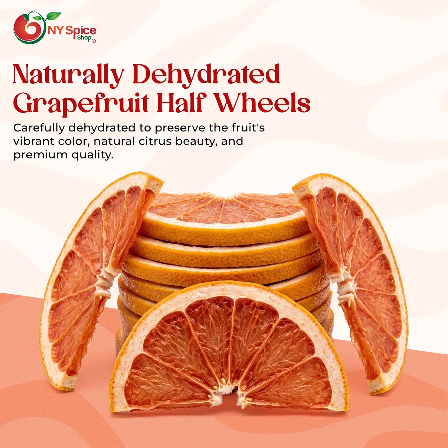 Dehydrated Grapefruit Half Wheel