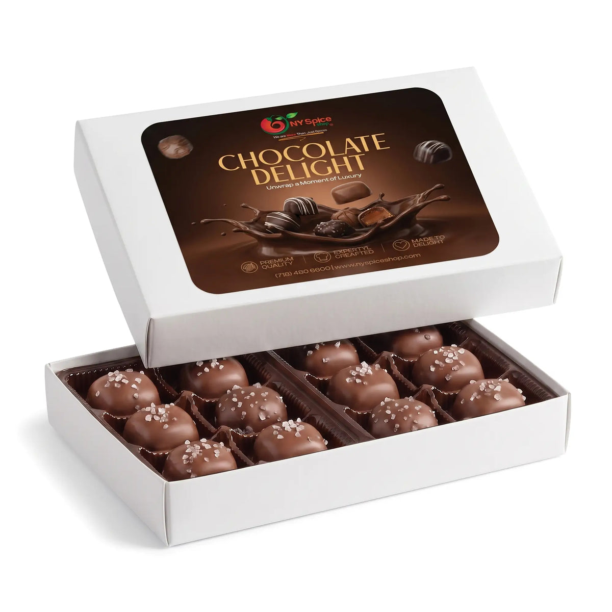 Milk Chocolate Sea Salt Caramel Square