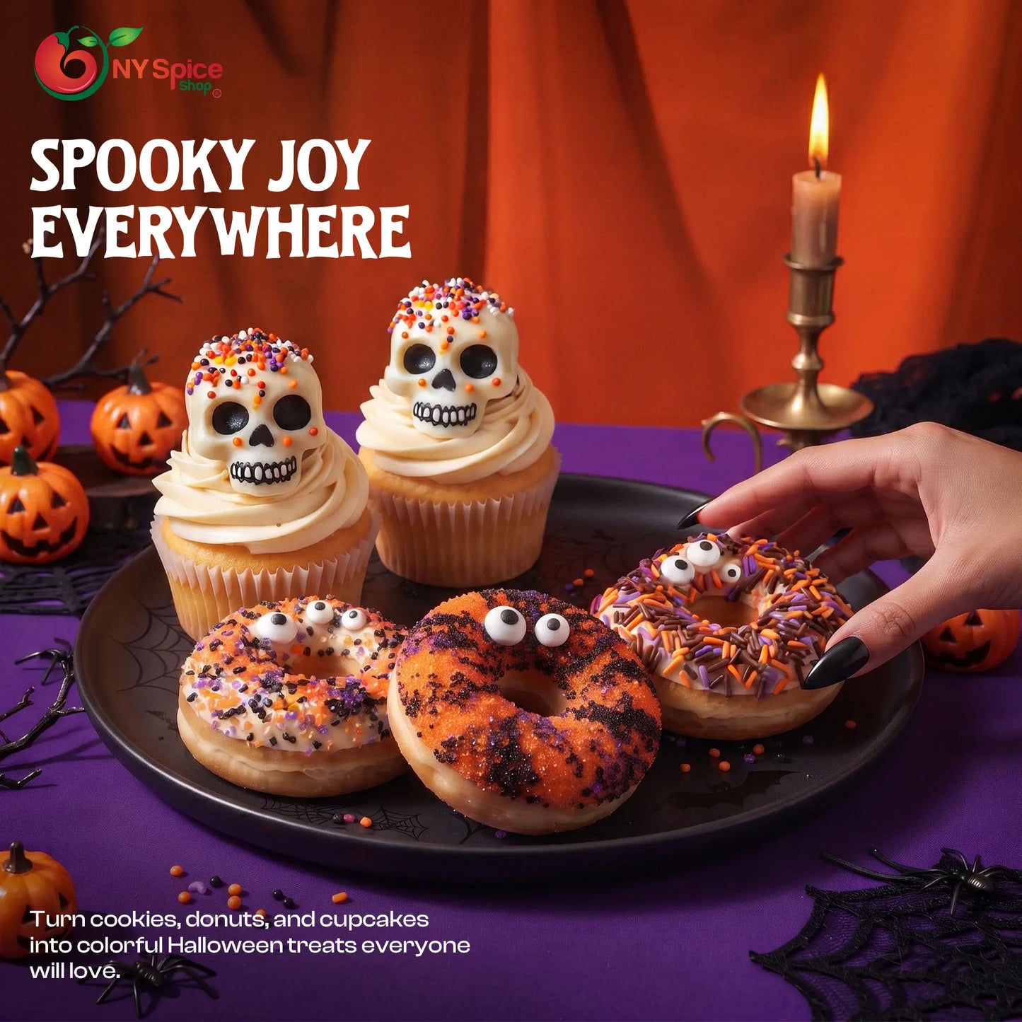 Halloween Baking supplies - Nonpareils, Sprinkles & Sanding sugar