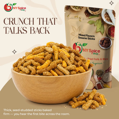 Mixed Flavors Sesame Sticks