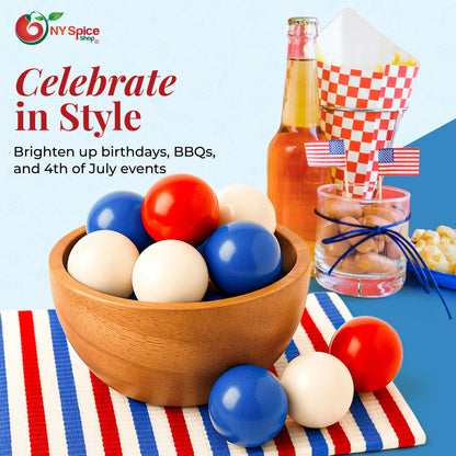 Red, Blue & White Gumballs