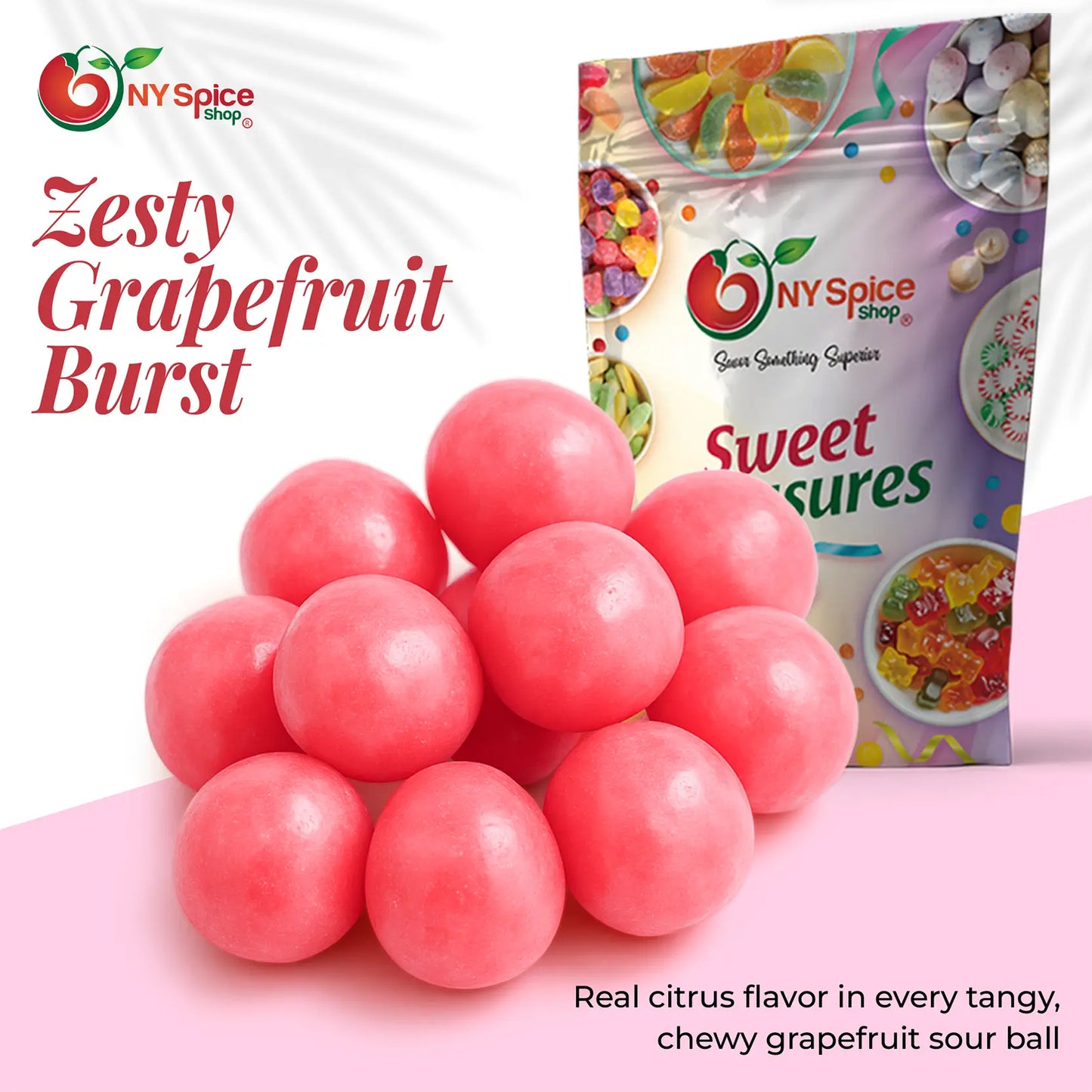 Grapefruit Fruit Sour Balls - NY Spice Shop
