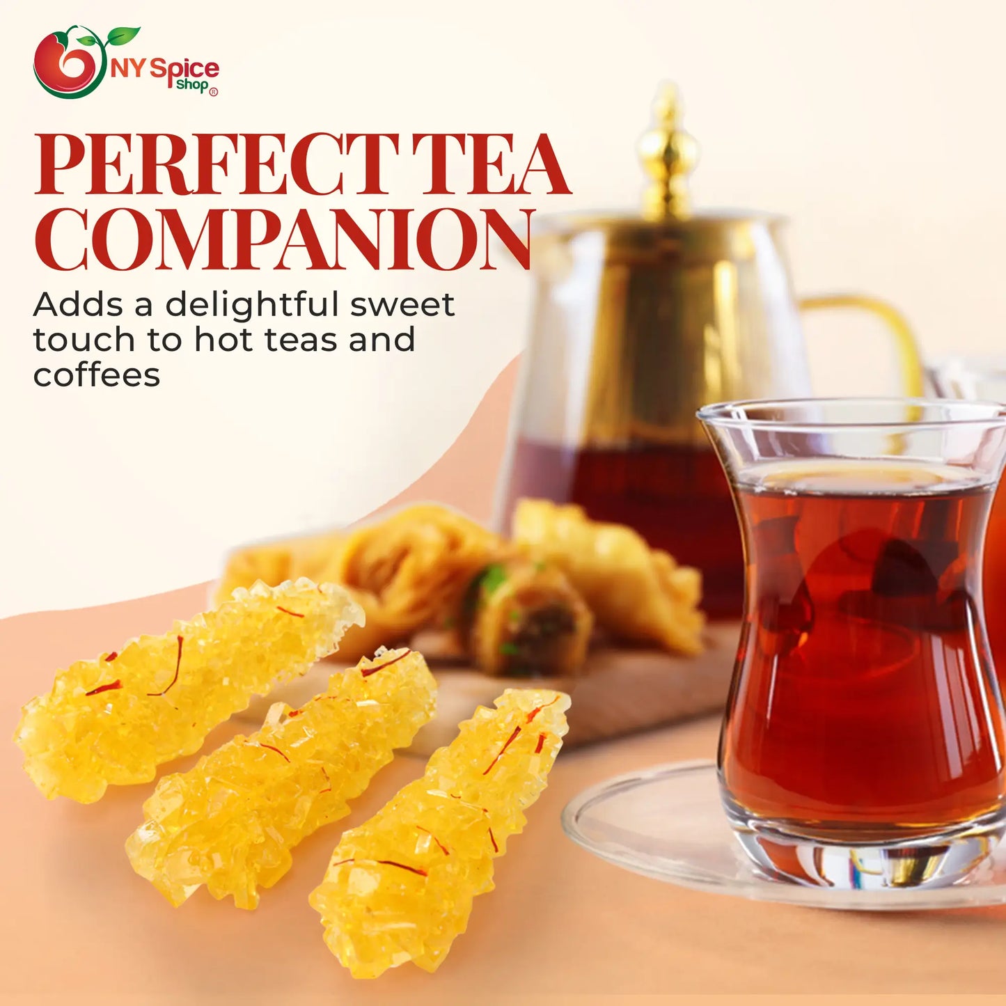 Crystal Rock Candy with Saffron - NY Spice Shop