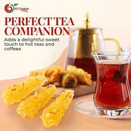 Crystal Rock Candy with Saffron - NY Spice Shop