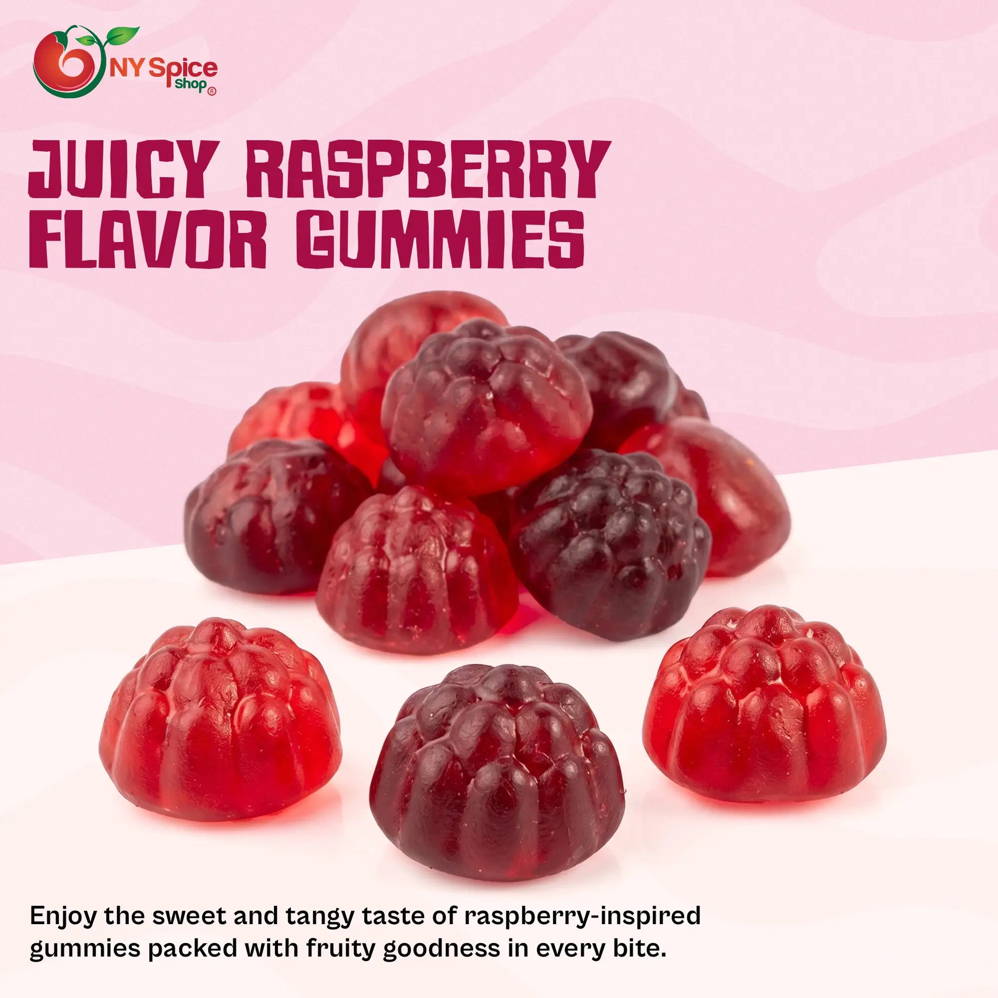 Berry Red Gummi Raspberries - NY Spice Shop