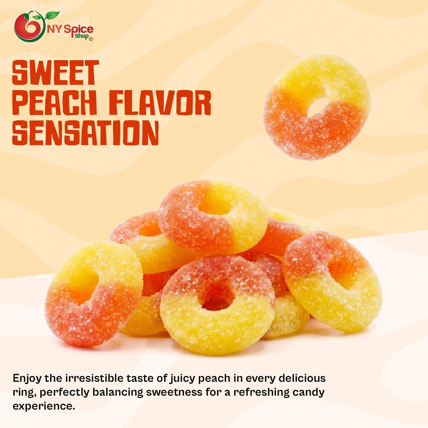 Gummy Peach Rings