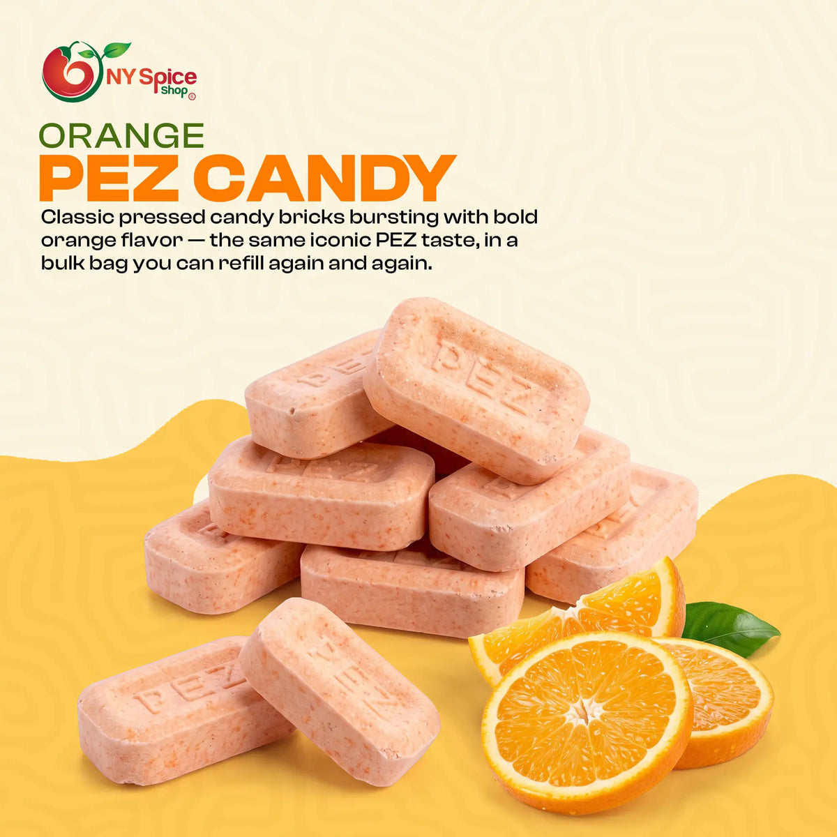 PEZ Orange Candy Unwrapped