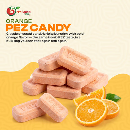 PEZ Orange Candy Unwrapped