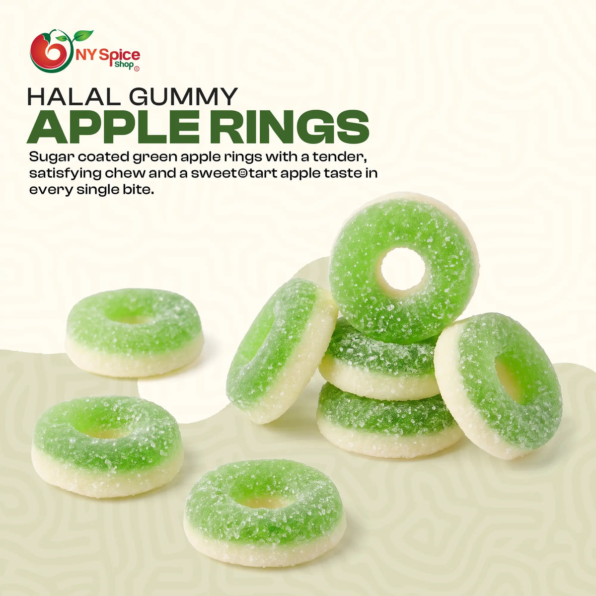 Halal Gummy Apple Rings - NY SPICE SHOP